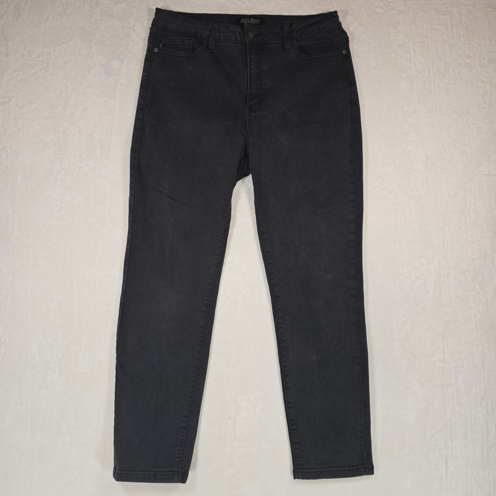 Judy Blue Boyfriend Fit Black Jeans High Rise Stretch Denim JB88175 BK 13/31